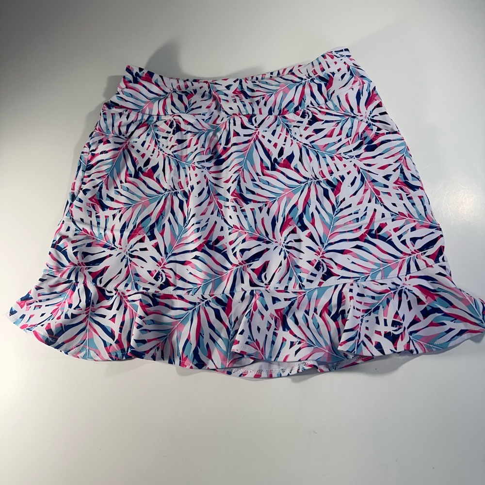 NWT Moteepi Tropical Lead Print Skort Women’s Small Colorful Activewear